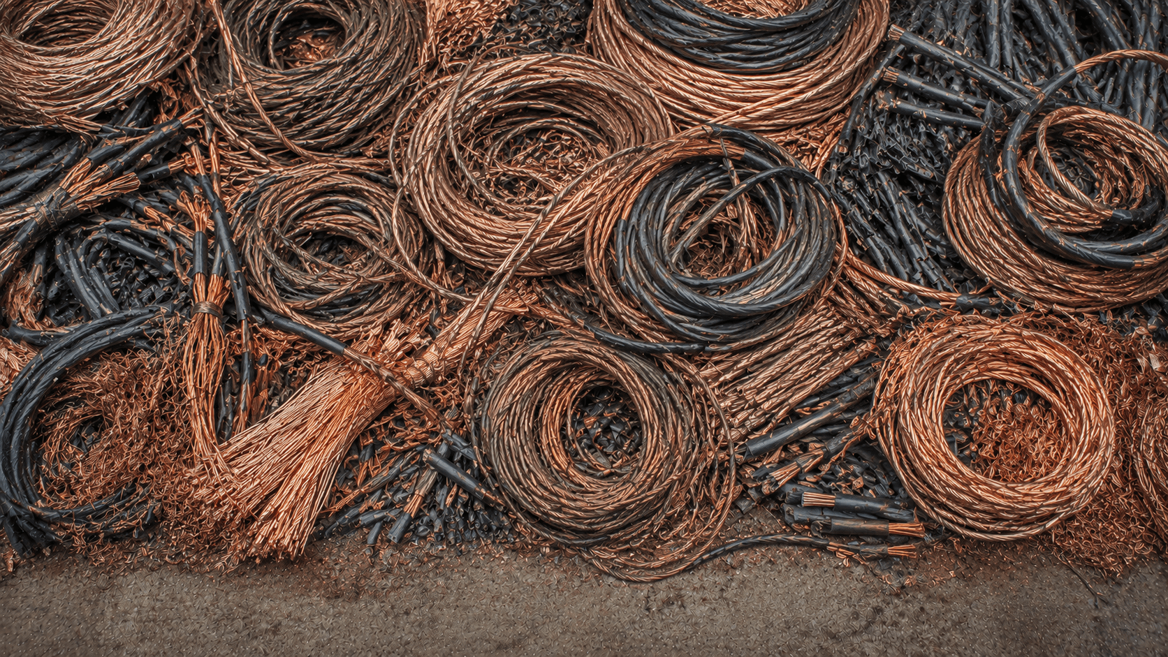Copper Cable — metal scrap material