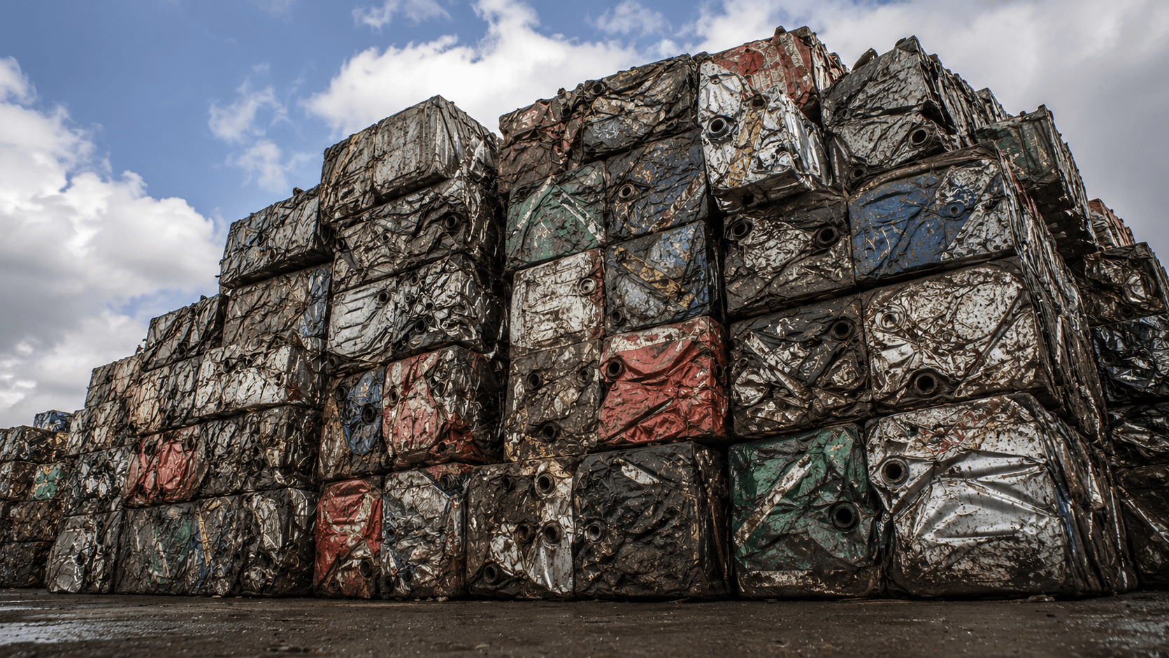 Press Oil Can — metal scrap material