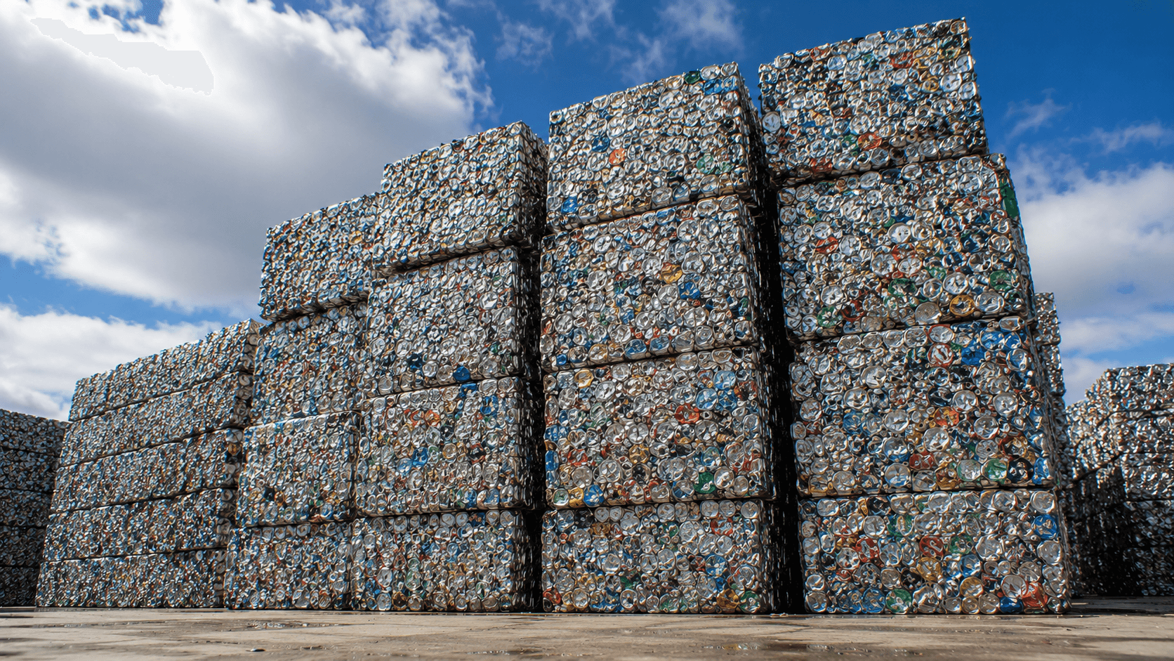 Used Beverage Can — metal scrap material