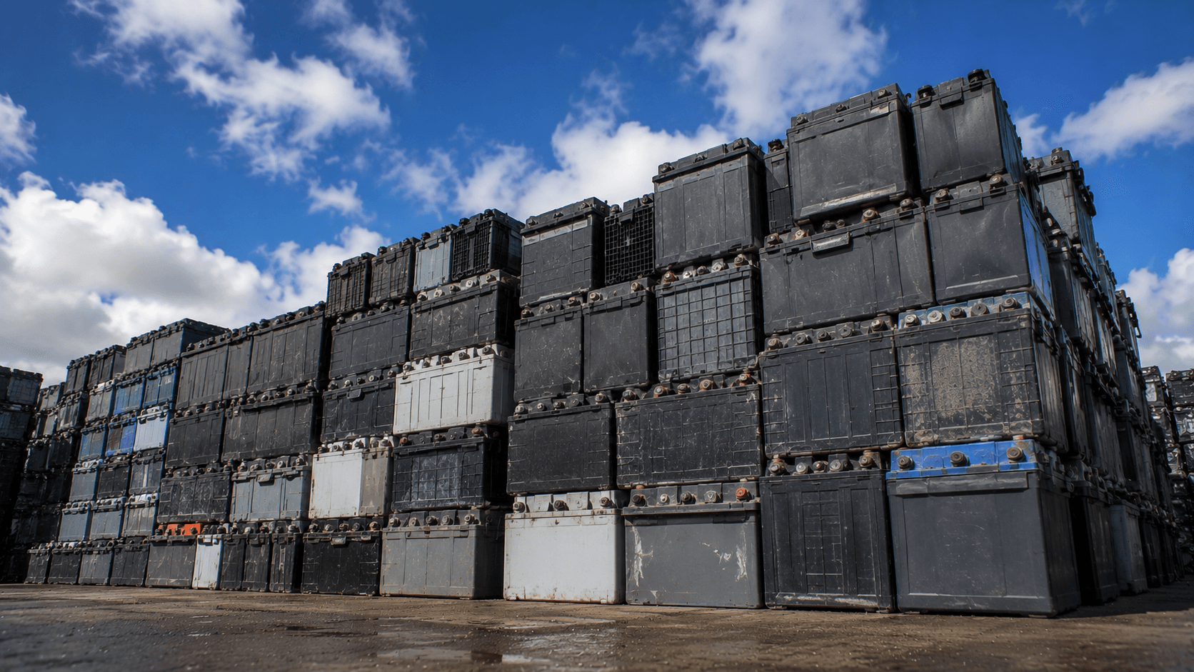 Batteries — metal scrap material