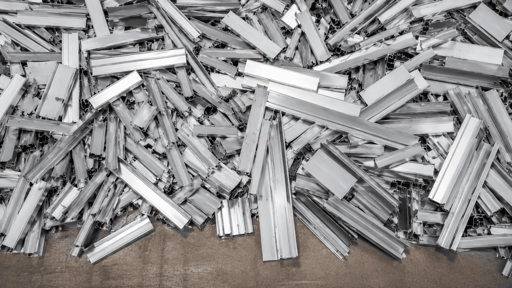 Aluminium Cutting — metal scrap material